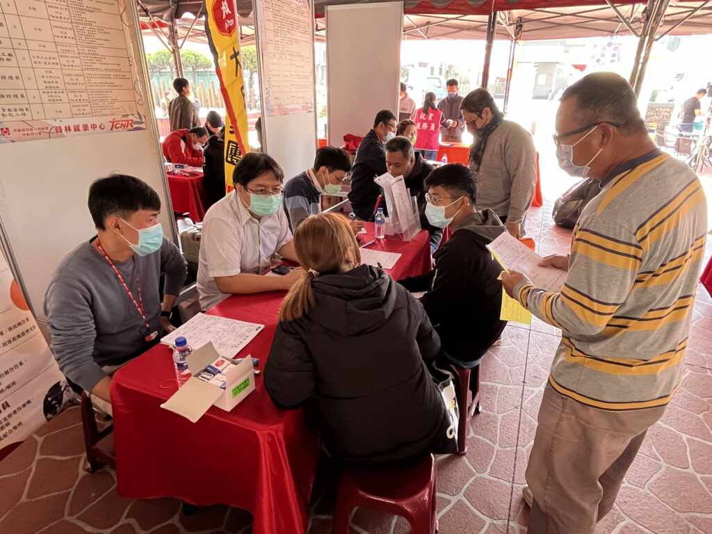 ▲聯合徵才面試情形。（中分署提供）