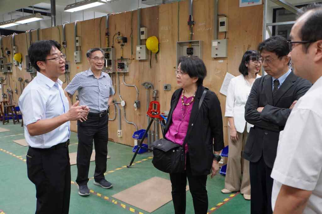 ▲大葉大學電機系介紹乙級室內配線證照國家考場。（記者林明佑翻攝）