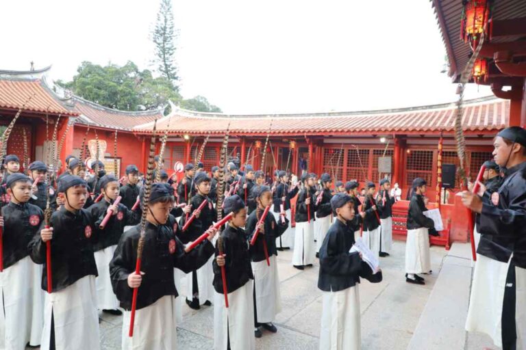 ▲臺南春季孔子釋奠大典，過程莊重肅穆。（臺南市政府提供）