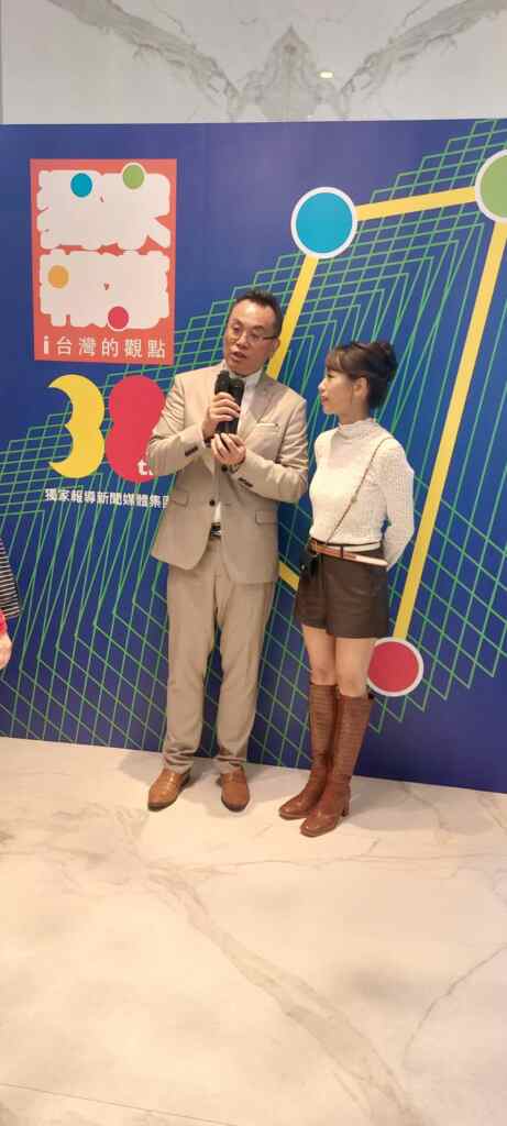 ▲藝人陳霆出席《獨家報導》38年慶活動 (記者陳家珍攝)