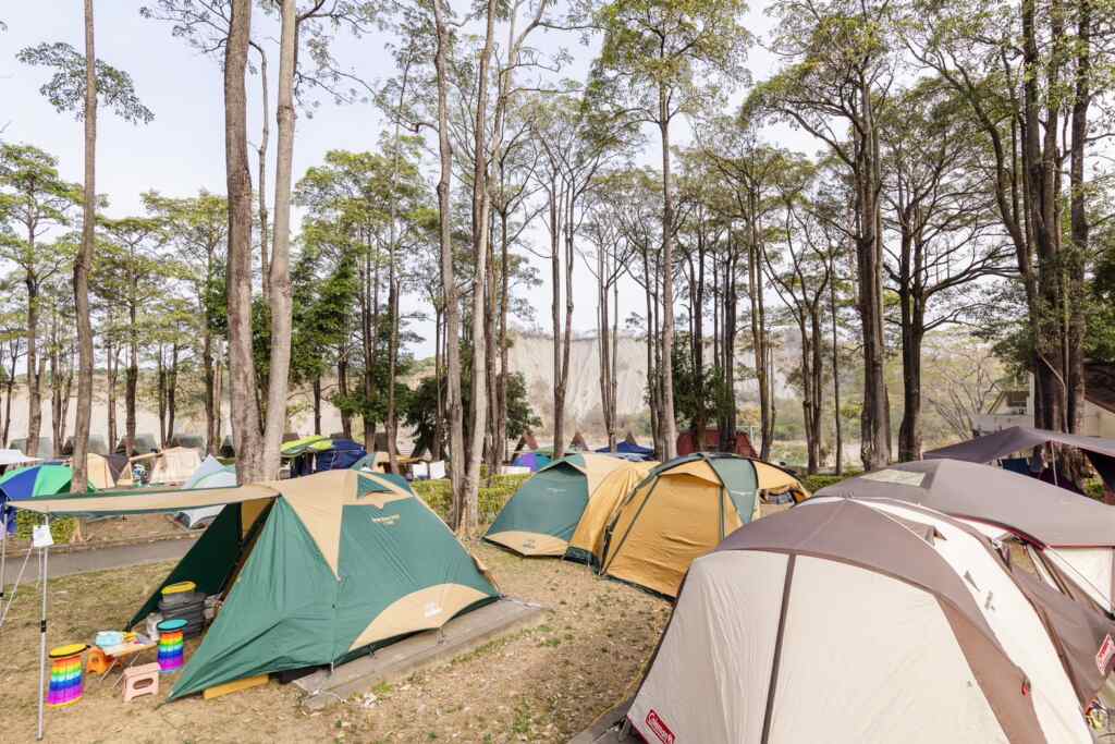 走馬瀨農場露營區，電話預約露營並在當日完成登記繳費，入園門票享每人$200元優惠價。