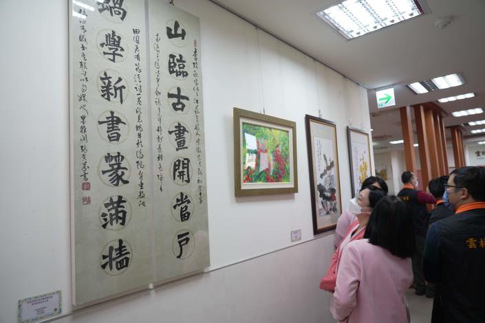 青溪藝展啟航,榮家共賞精彩,文化傳承不息。(記者廖承恩翻攝)