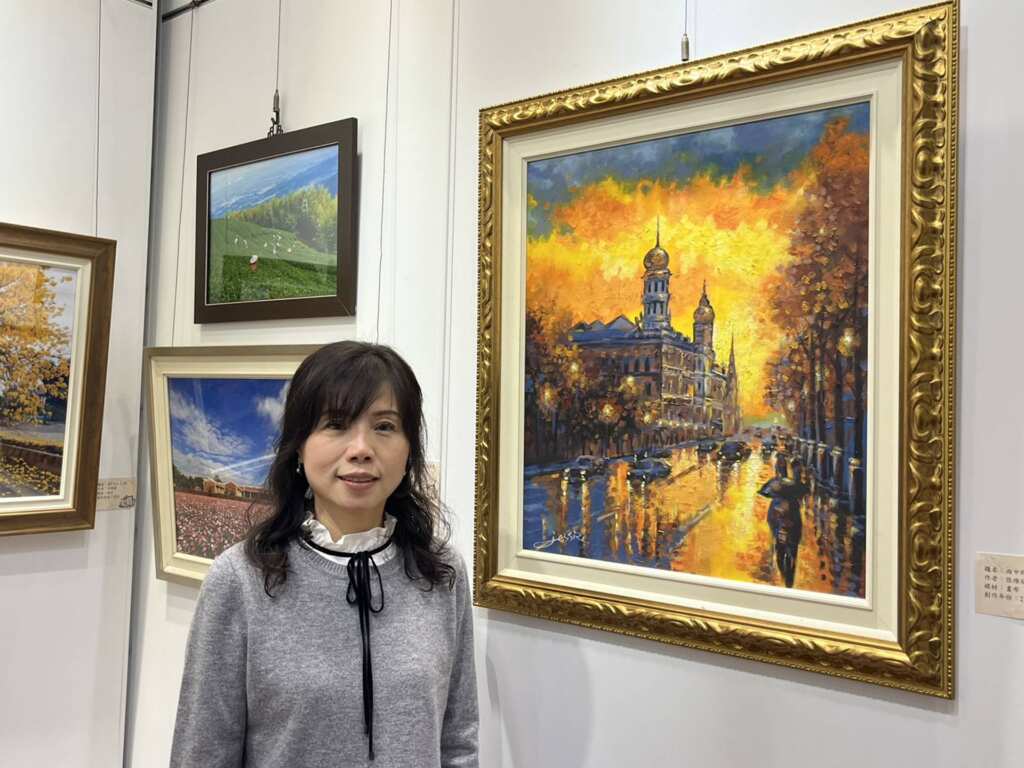 ▲彰化縣藝術家學會理事長陳楣艷表示,學會致力於透過參與各類活動,提升文藝風氣、推廣藝術之美。(記者林明佑翻攝)