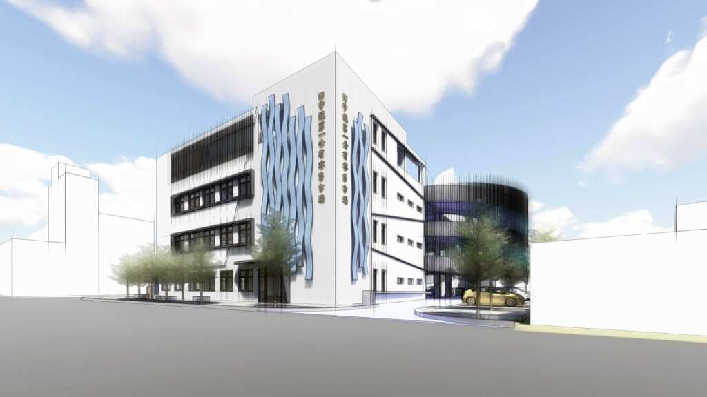 ▲田中第一市場拆除重建開工，將興建一座四層樓鋼筋混凝土建築，未來將提供購物、休閒及社區活動等多功能，為田中市中心注入新活力。（田中鎮公所提供）