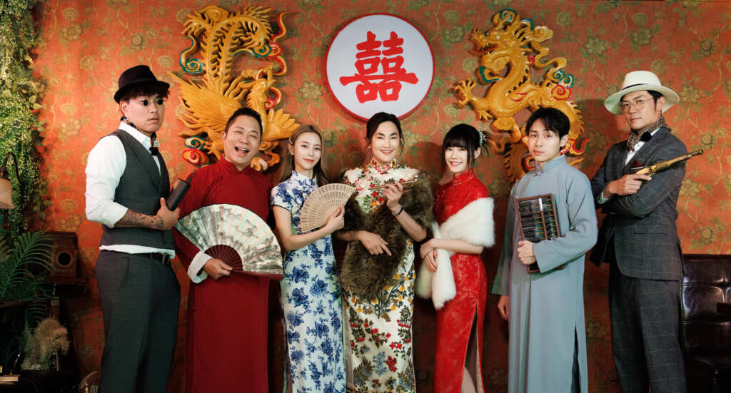 ▲《全明星出發吧!》左起郭泓志、卜學亮、莊錠欣ELKIE、錢薇娟、吳心緹、顏佑庭、姚元浩(好看娛樂提供)