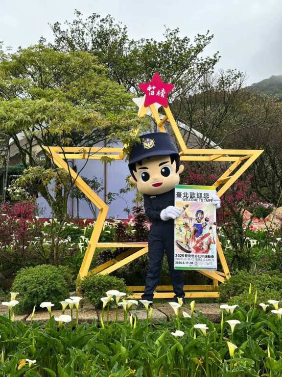 ▲北投波麗士警察娃娃犯罪預防暨交通安全宣導。（北投分局提供）