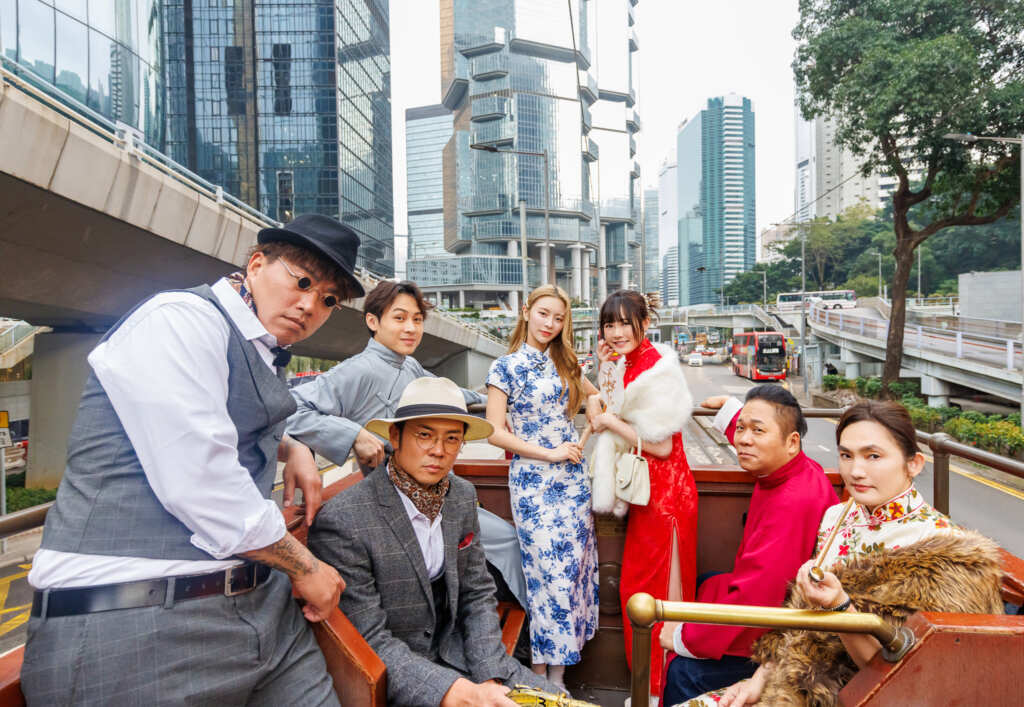 ▲《全明星出發吧！》左起郭泓志、顏佑庭、姚元浩、莊錠欣ELKIE、吳心緹、卜學亮、錢薇娟（好看娛樂提供）