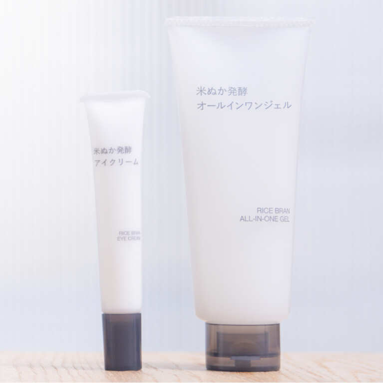▲米糠發酵眼霜與ALL IN ONE美容凝膠