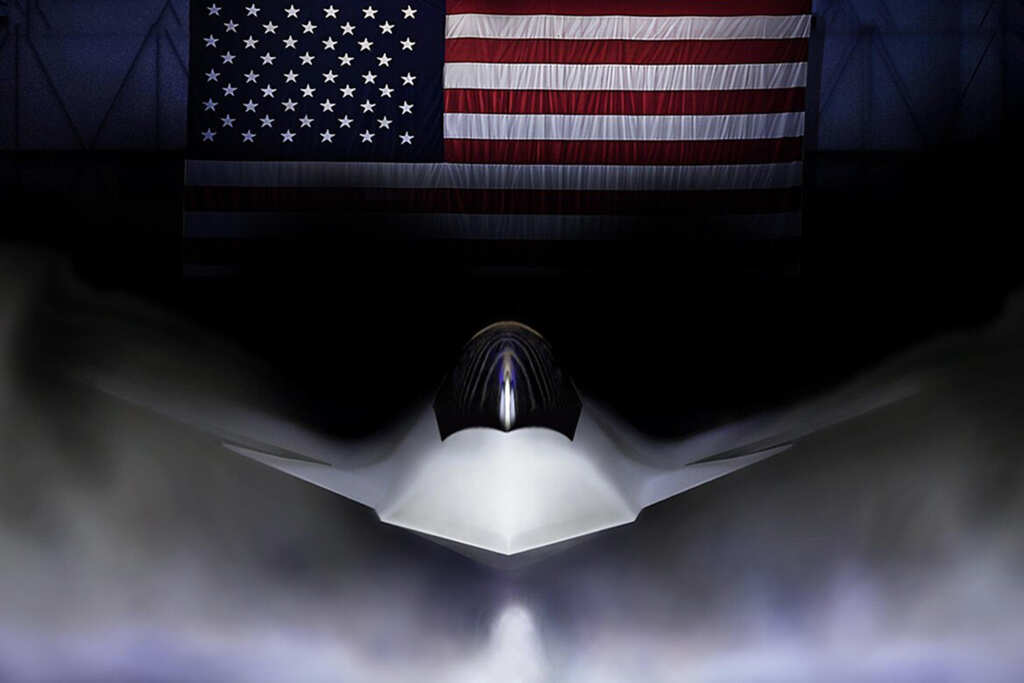 全球最強制空戰機F-47匿蹤戰機 波音公司(Boeing)獲授權製造(圖/美聯社)