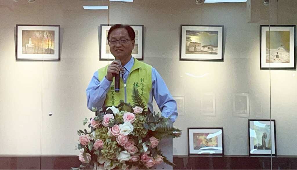 ▲彰化市長林世賢誠摯邀請喜歡藝文活動的市民們踴躍前往參觀。(記者林明佑攝)