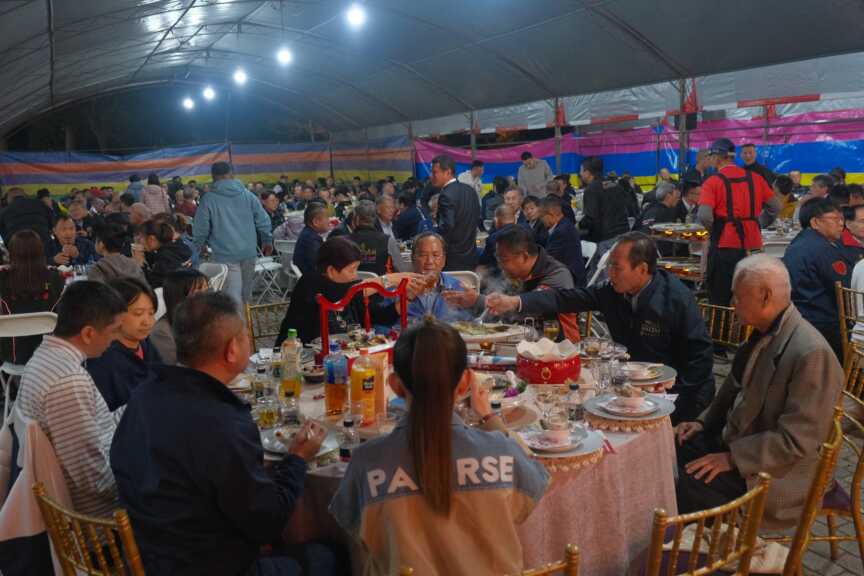 西螺福興宮今(5)日特別邀集彰化、雲林、嘉義等14間友宮廟,及地方相關代表進行餐敘。(記者廖承恩翻攝)