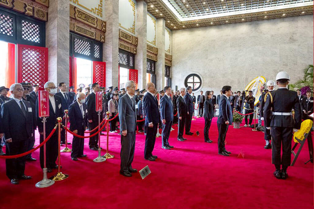 中華民國114年向先祖暨忠烈殉職人員致祭典禮(圖/總統府)