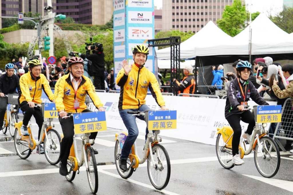 ▲國際自由車環臺賽臺北站盛大開幕，北市長蔣萬安出席開幕儀式，歡迎世界各地的選手與車迷，共同見證這場充滿激情與挑戰的賽事。（台北市政府提供）
