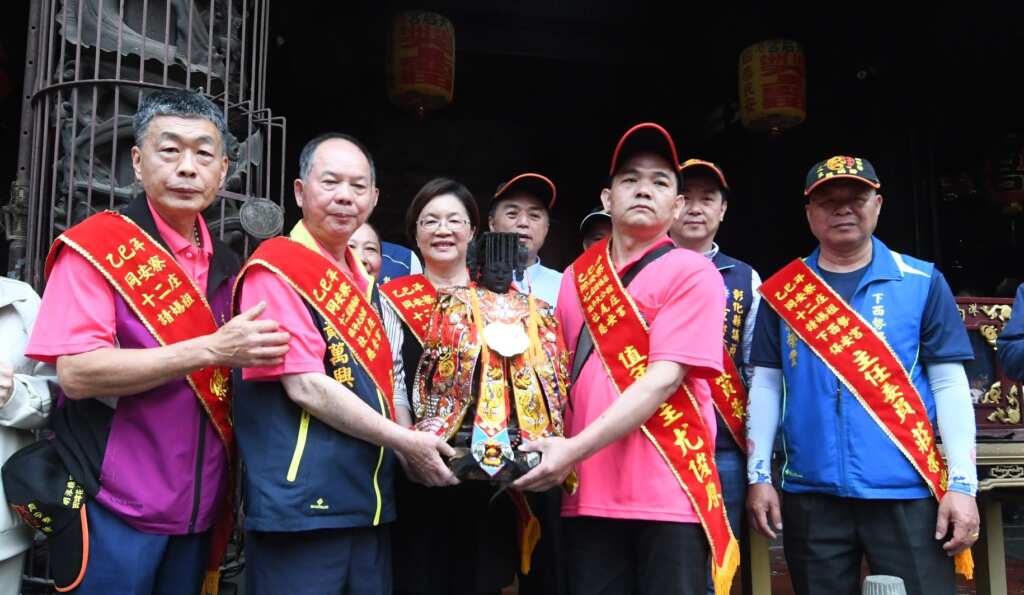 ▲彰化縣長王惠美表示,「同安寮十二庄請媽祖」於民國103年登錄為彰化縣民俗無形文化資產,傳承至今近200年歷史。(記者林明佑翻攝)