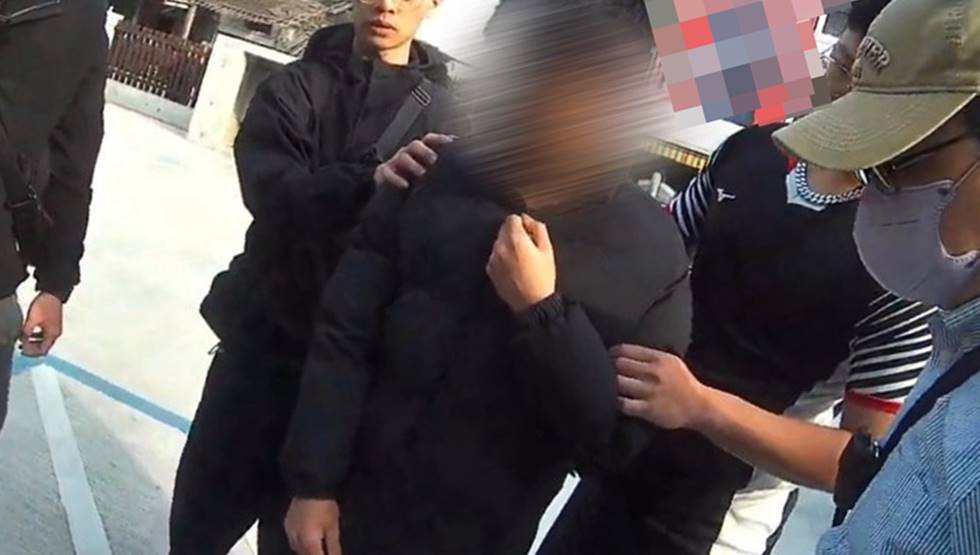 ▲芳苑警攔阻虛擬貨幣詐騙　逮車手保住民眾20萬元 。（彰化警方提供）
