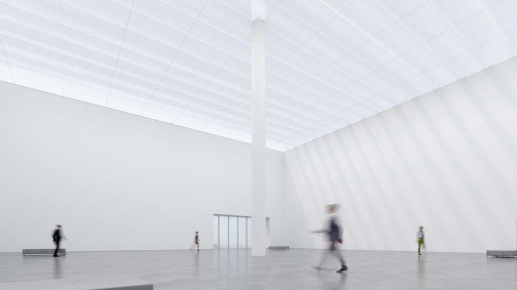 ▲臺中市立美術館展廳示意圖。（台中市建設局提供）