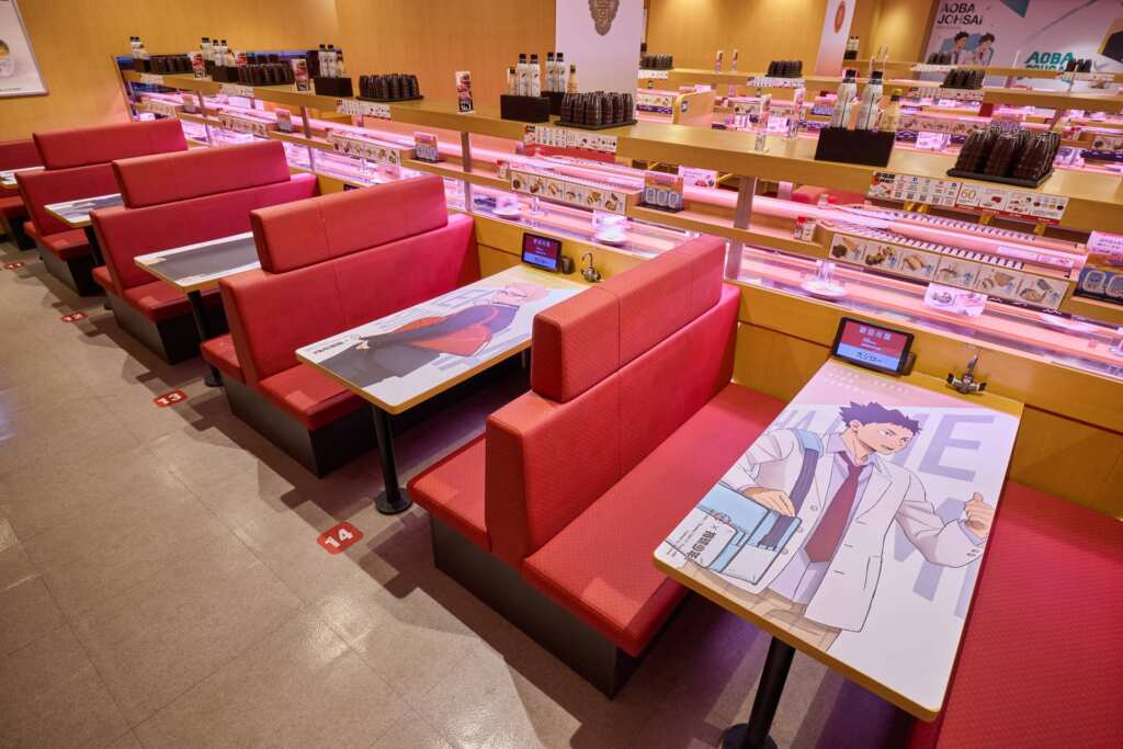 ▲壽司郎×《排球少年!!》主題店示意。(台灣壽司郎提供)