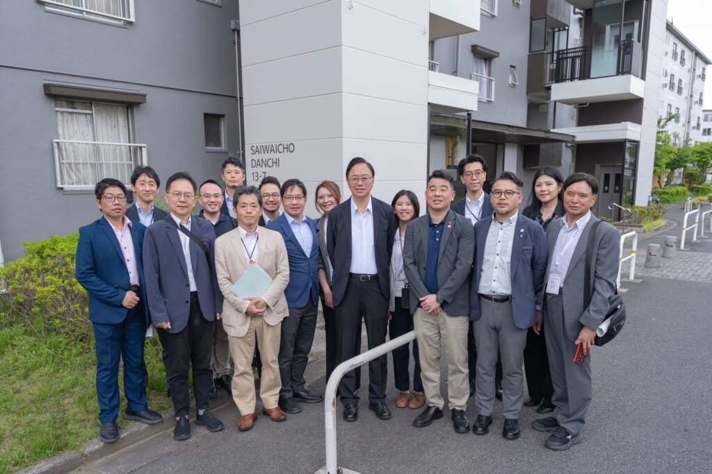 ▲桃園市長張善政率領市府團隊赴日本都市更新推手「UR都市機構」考察。（桃園市政府提供）