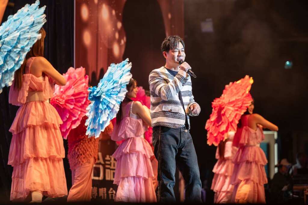 ▲總鋪師歌王陳隨意進行表演。(桃園市政府提供)