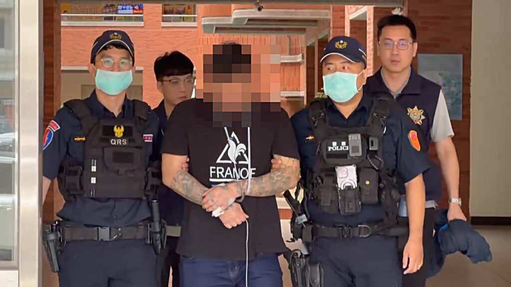 ▲虐殺女友棄保潛逃，陳修將彰化落網發監執行。（彰化警方提供）