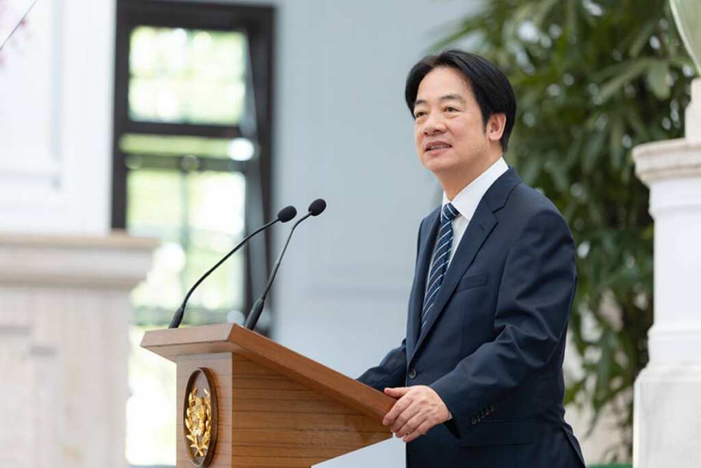 ▲總統發表執政周年談話 迎風轉型　穩健前行