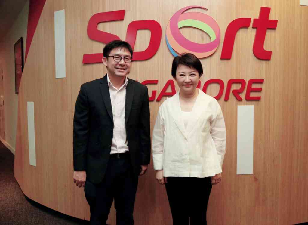 ▲ 台中市長盧秀燕出訪新加坡，昨(4)日下午拜會新加坡體育局。（台中市政府提供）