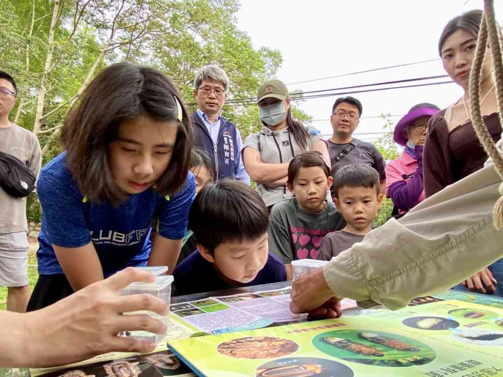 ▲一年一度的大坑蝶螢嘉年華13日在大坑生態園區熱鬧展開,台中市政府觀光旅遊局表示,活動現場除專業的導覽解說、觀察可愛的螢火蟲寶寶、夜間生態演講。(台中觀旅局提供)