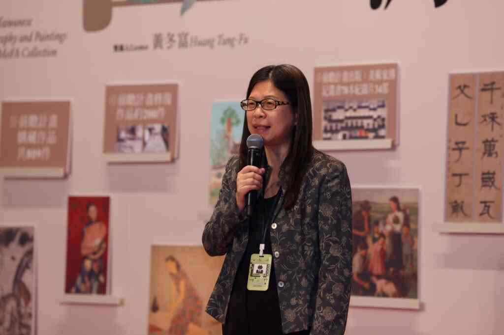 ▲國美館長陳貺怡表示,國美館執行「重建臺灣藝術史」計畫,2018年起陸續典藏800餘件作品,以及完成為數眾多的修復、研究策展、推廣教育、數位互動應用等項目。(國美館提供)