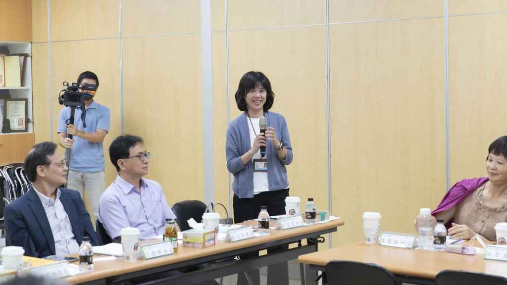 ▲彰化縣衛生局劉慧君科長致詞。（彰基醫院提供）