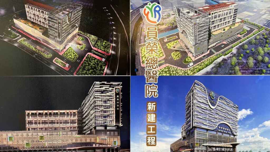▲員榮總醫院在台76線林厝交流道出口處,臨近年底即將通車的東彰快速道路,聯外交通相當便利,預計三年半後落成啟用。(記者林明佑攝)
