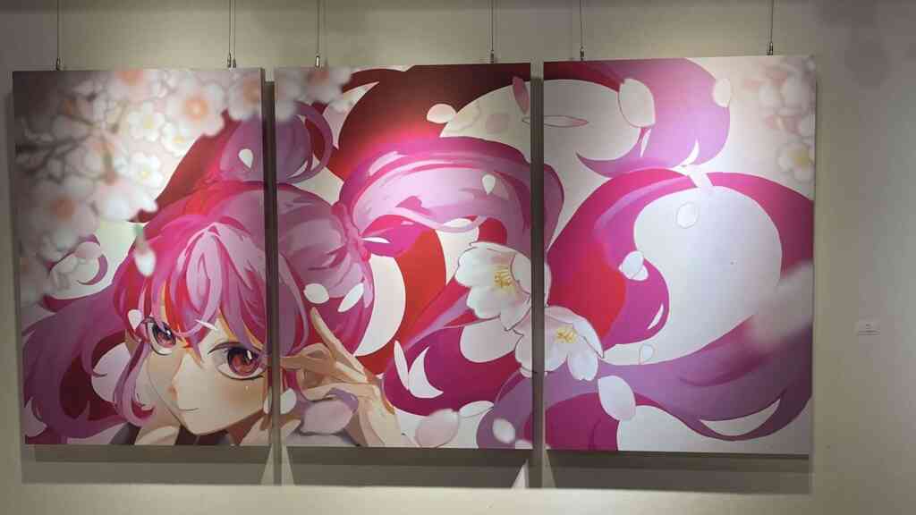 ▲斗六高中第26屆美術班畢業成果展,展出內容包括美術班同學的素描、水彩、水墨、書法、設計、油畫、壓克力、複合媒材等作品。(雲林縣政府提供)