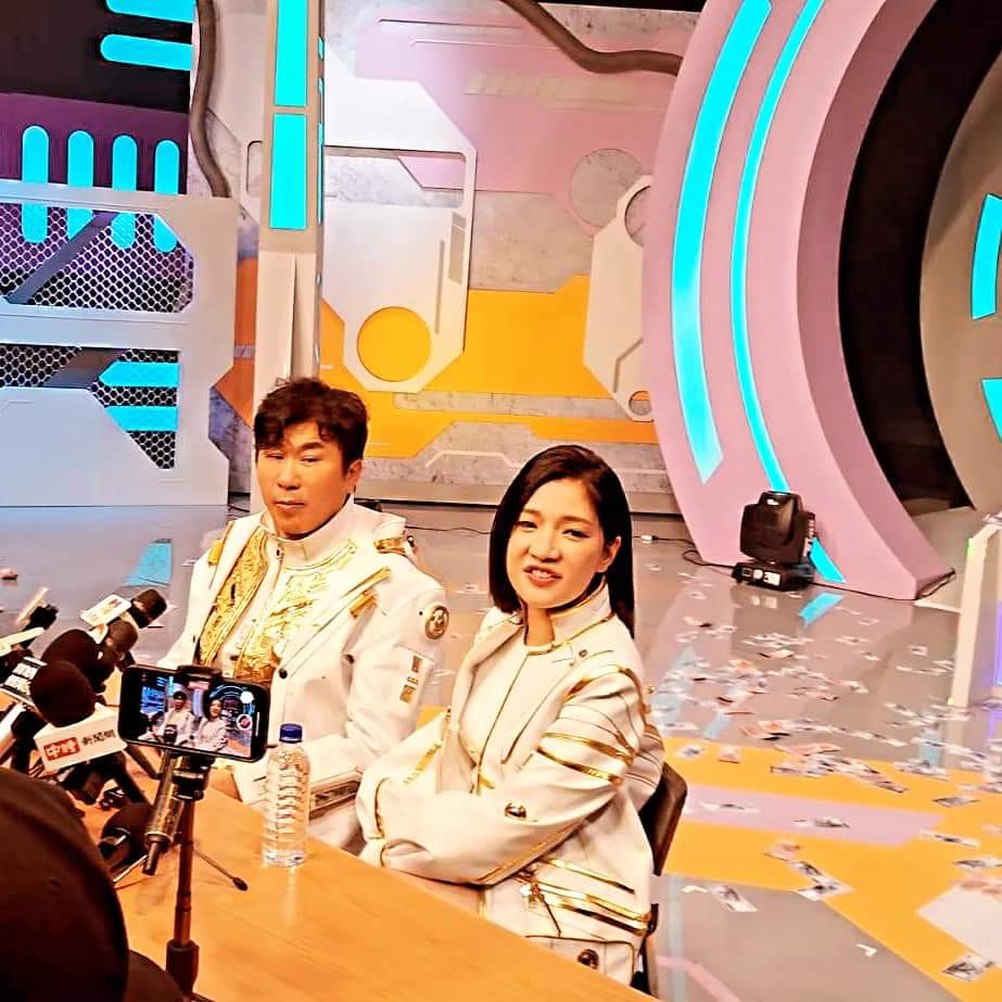 ▲八點檔新戰場!胡瓜坦言8點時段做綜藝不簡單 藍心湄現身力挺瓜哥(楊珊雯拍攝)
