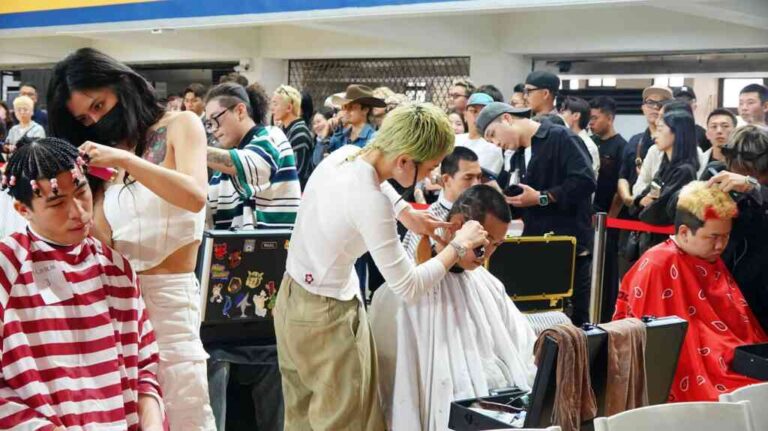 ▲建國科大美容系秉持初心，於今天舉辦第三屆Barber's master competition 男士理髮大師對決，提供設計師們展現創作之平台。（記者林明佑攝）