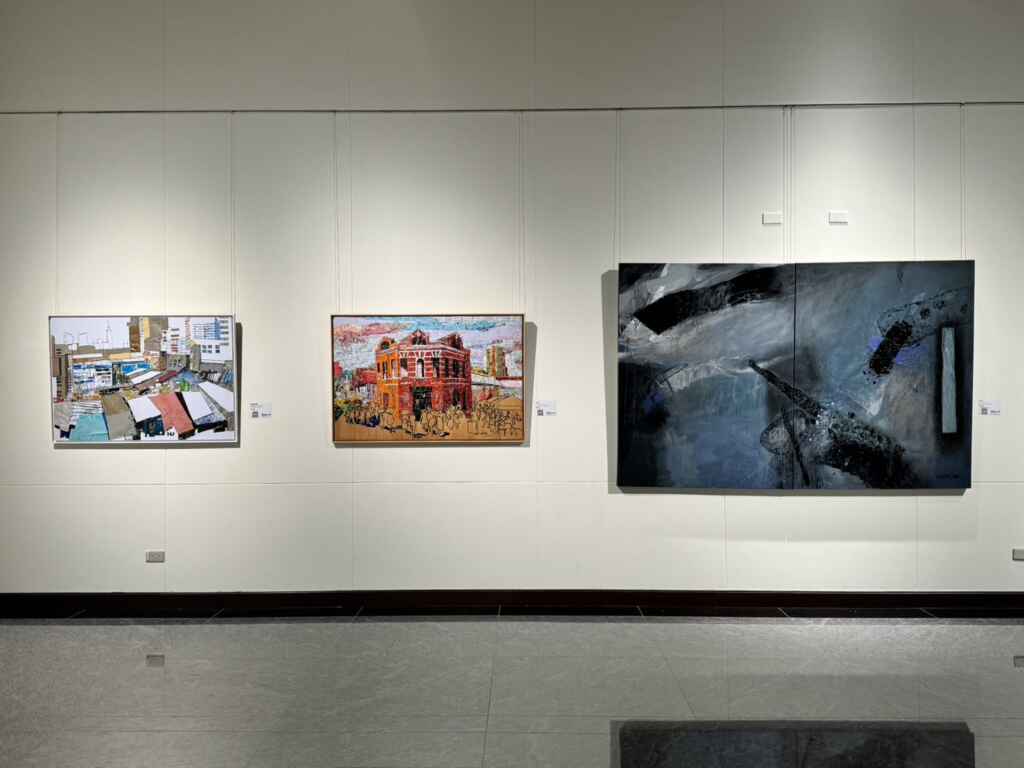▲「前瞻與創新」畫展以「前瞻」與「創新」為核心主題,展出作品展現藝術家們不斷自我超越、探索未知領域的藝術格局。(記者林明佑翻攝)