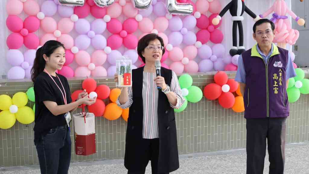 ▲彰化縣長王惠美前往勉勵，期勉藉由聯誼活動覓得良緣，邁向幸福列車。（彰化縣政府提供）