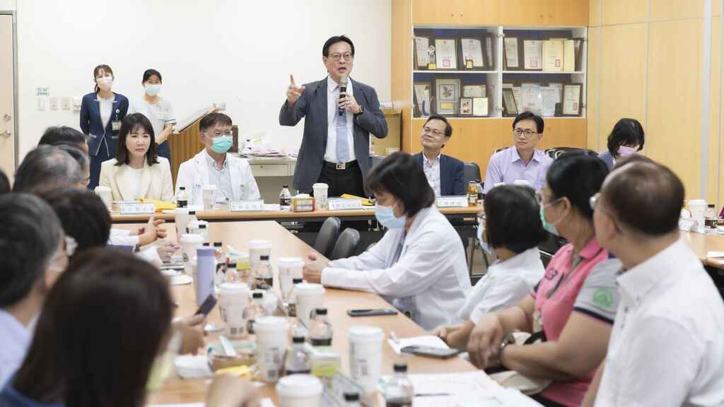 ▲彰基醫學中心總院長陳穆寛開場致詞。（彰基醫院提供）