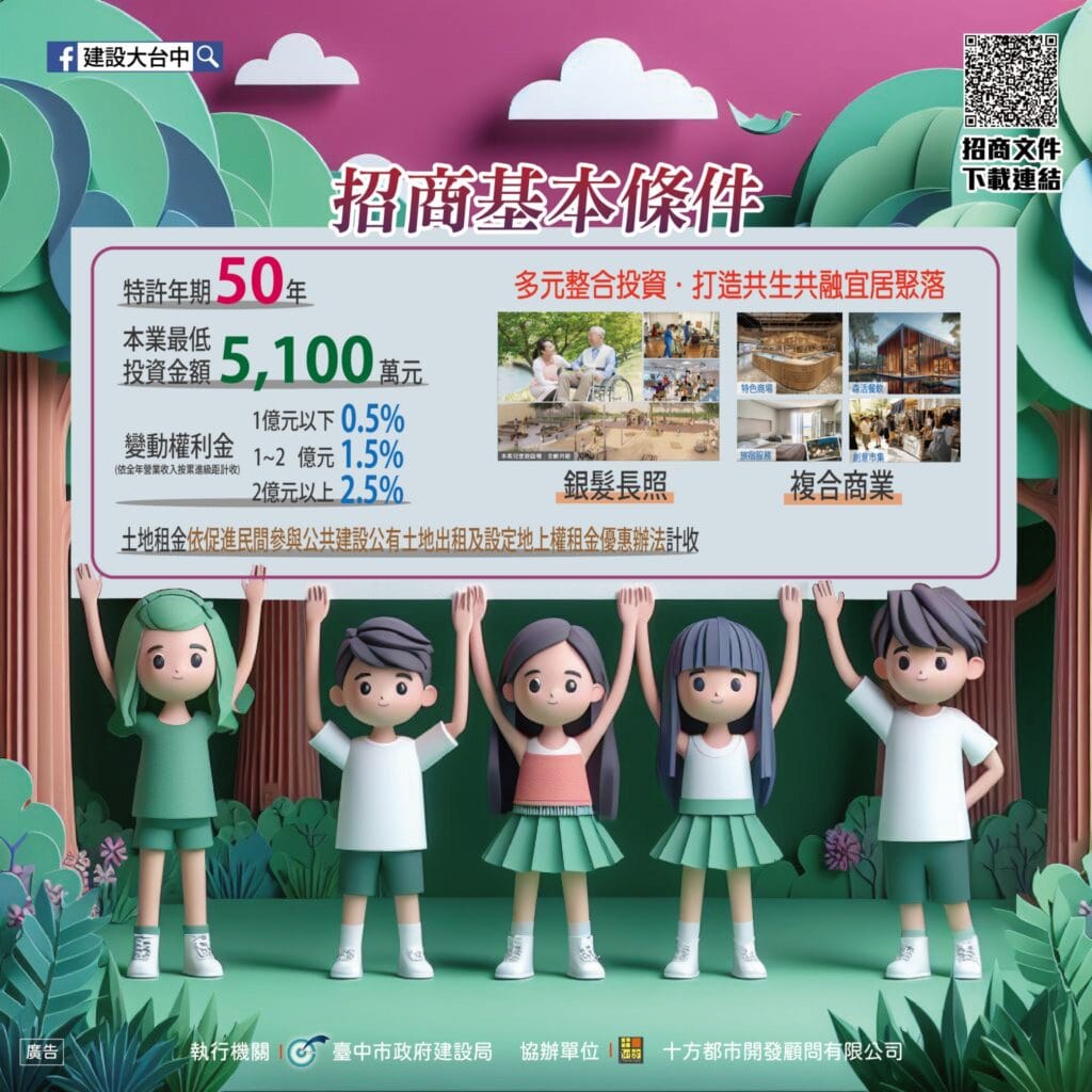 ▲后里森林公園BOT案3月20日(星期三)截止招商。(台中市政府提供)